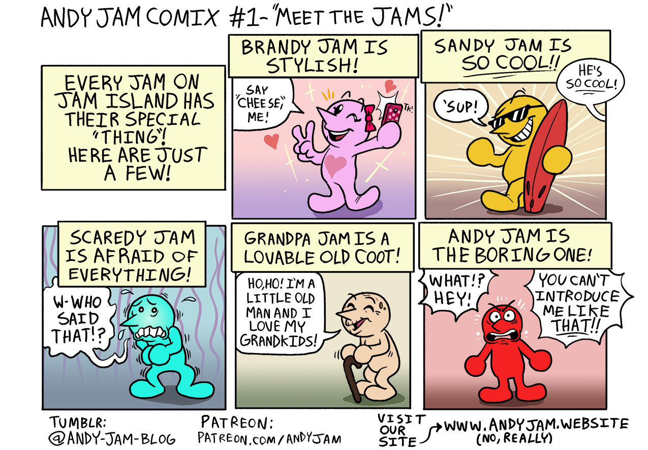 Andy Jam Comix #1 – “Meet the Jams!”