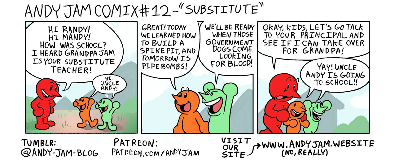 Andy Jam Comix #12 – “Substitute”