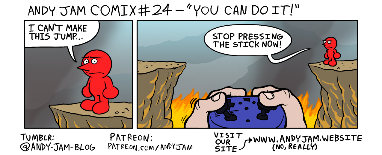 Andy Jam Comix #24 – “You Can Do It!”