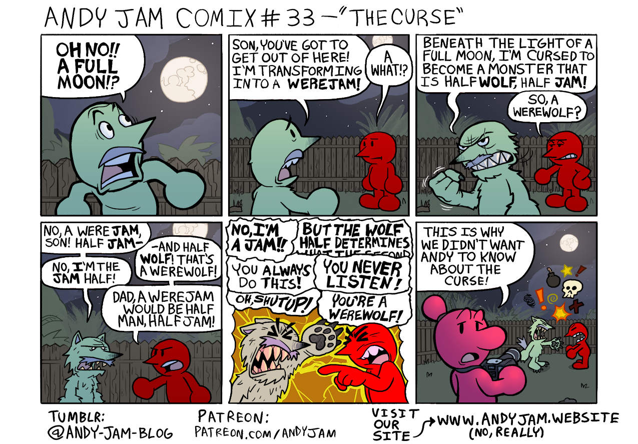 Andy Jam Comix #33 – “The Curse”