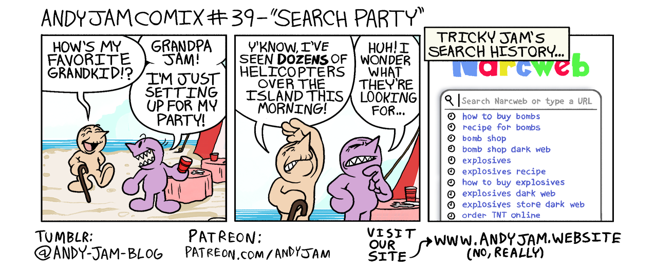 Andy Jam Comix #39 – “Search Party”