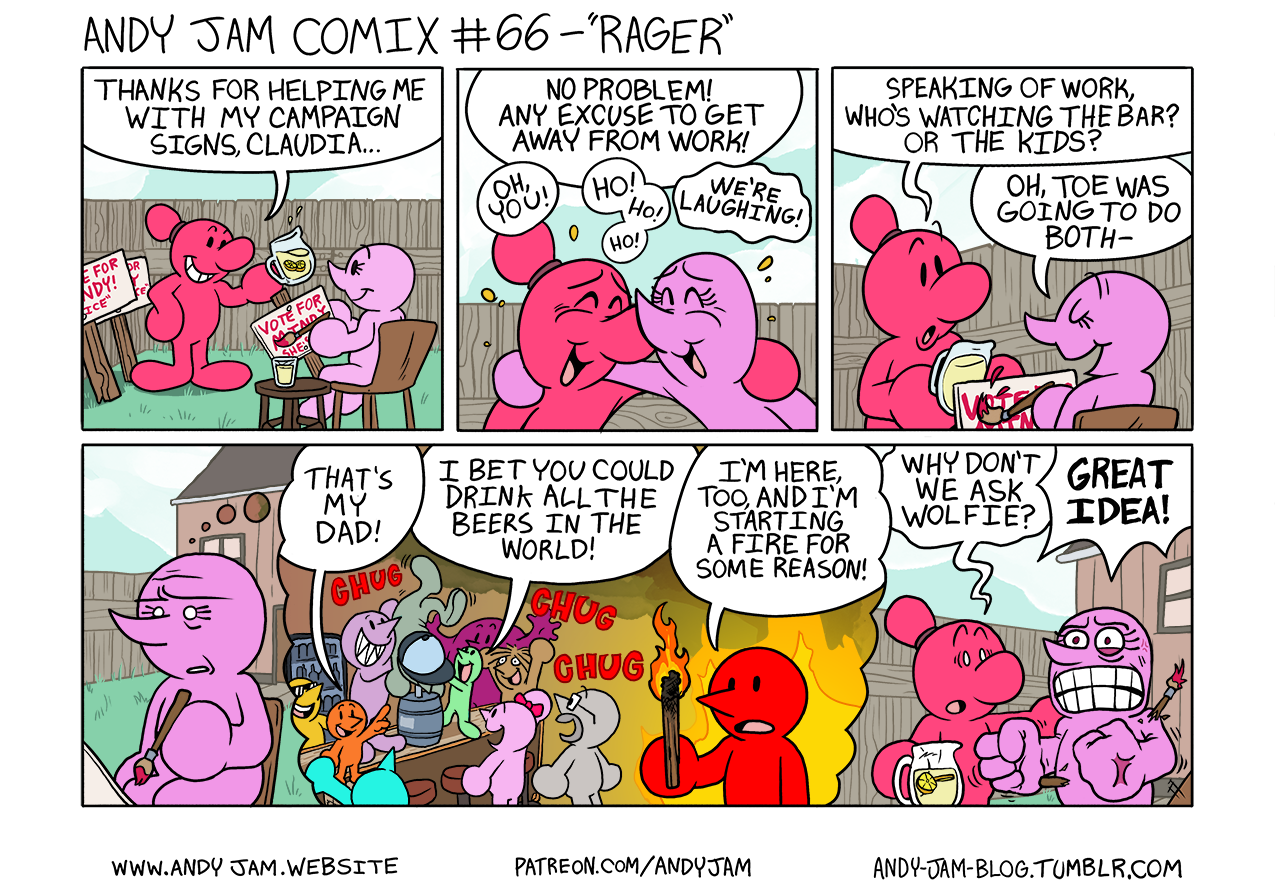 Select Andy Jam Comix #66 – ”Rager”