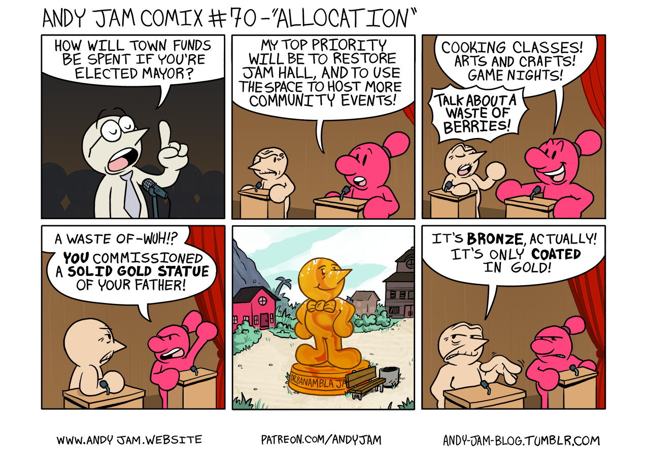 Andy Jam Comix #70 – ”Allocation”