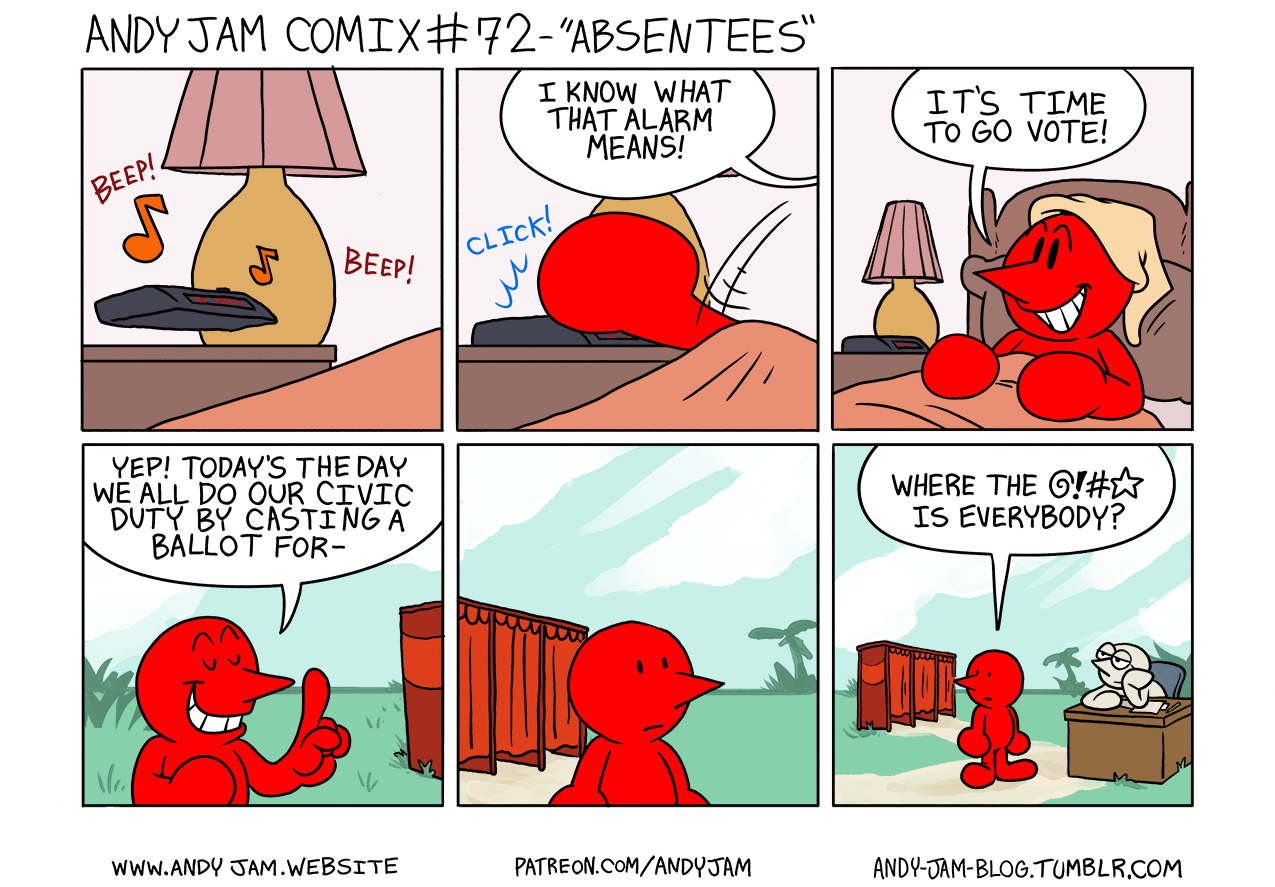 Andy Jam Comix #72 – ”Absentees”