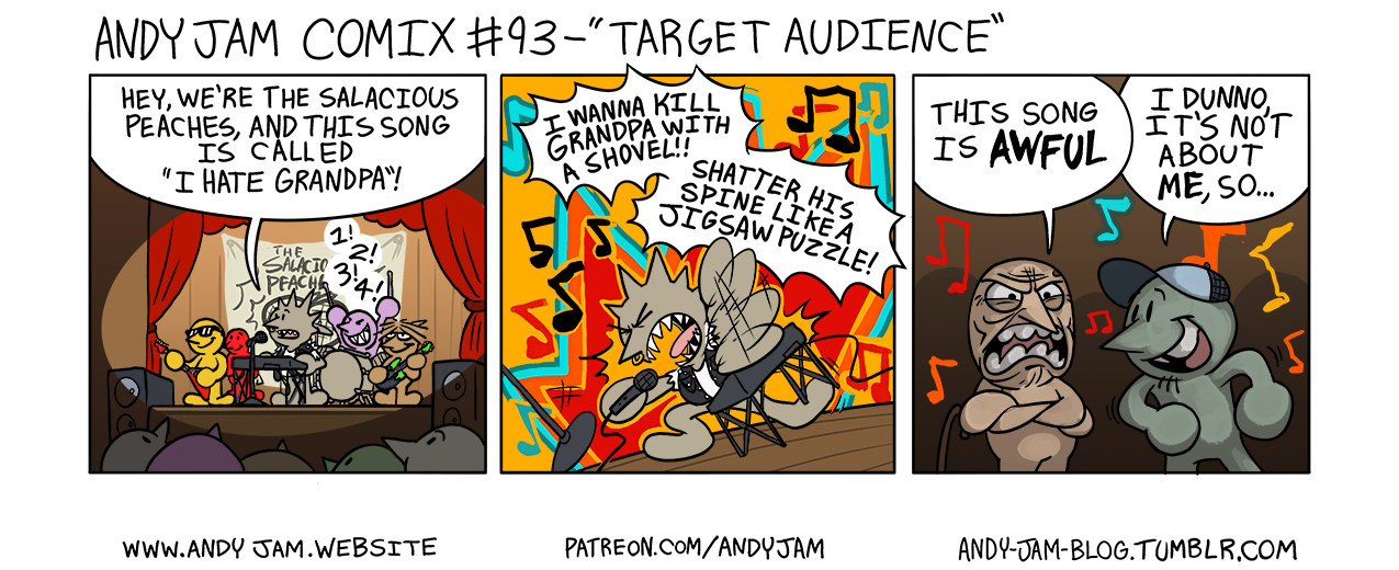 Andy Jam Comix #93 – “Target Audience”