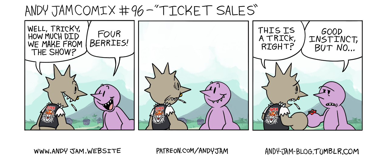 Andy Jam Comix #96 – “Ticket Sales”