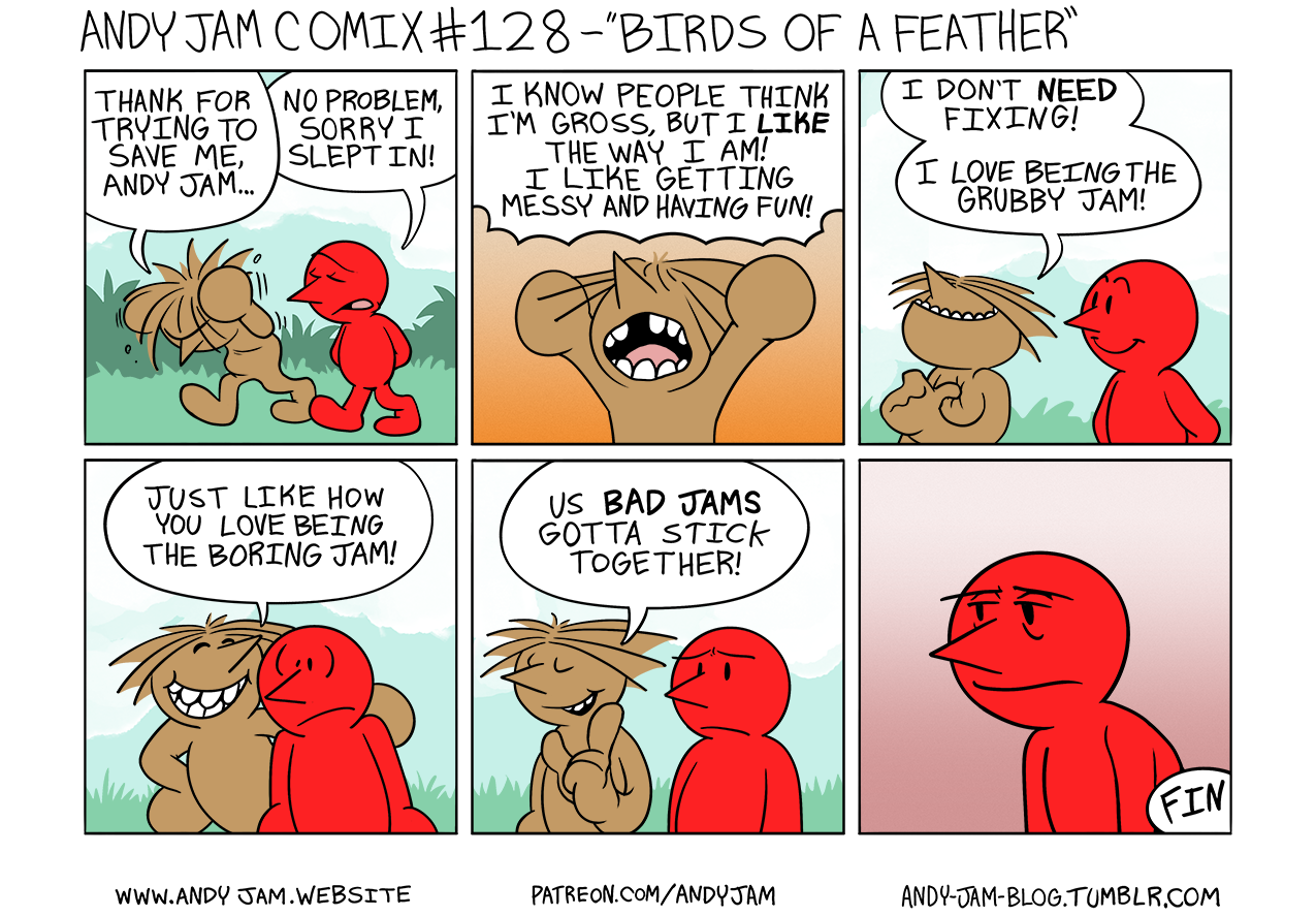 Andy Jam Comix #128 – “Birds of a Feather”