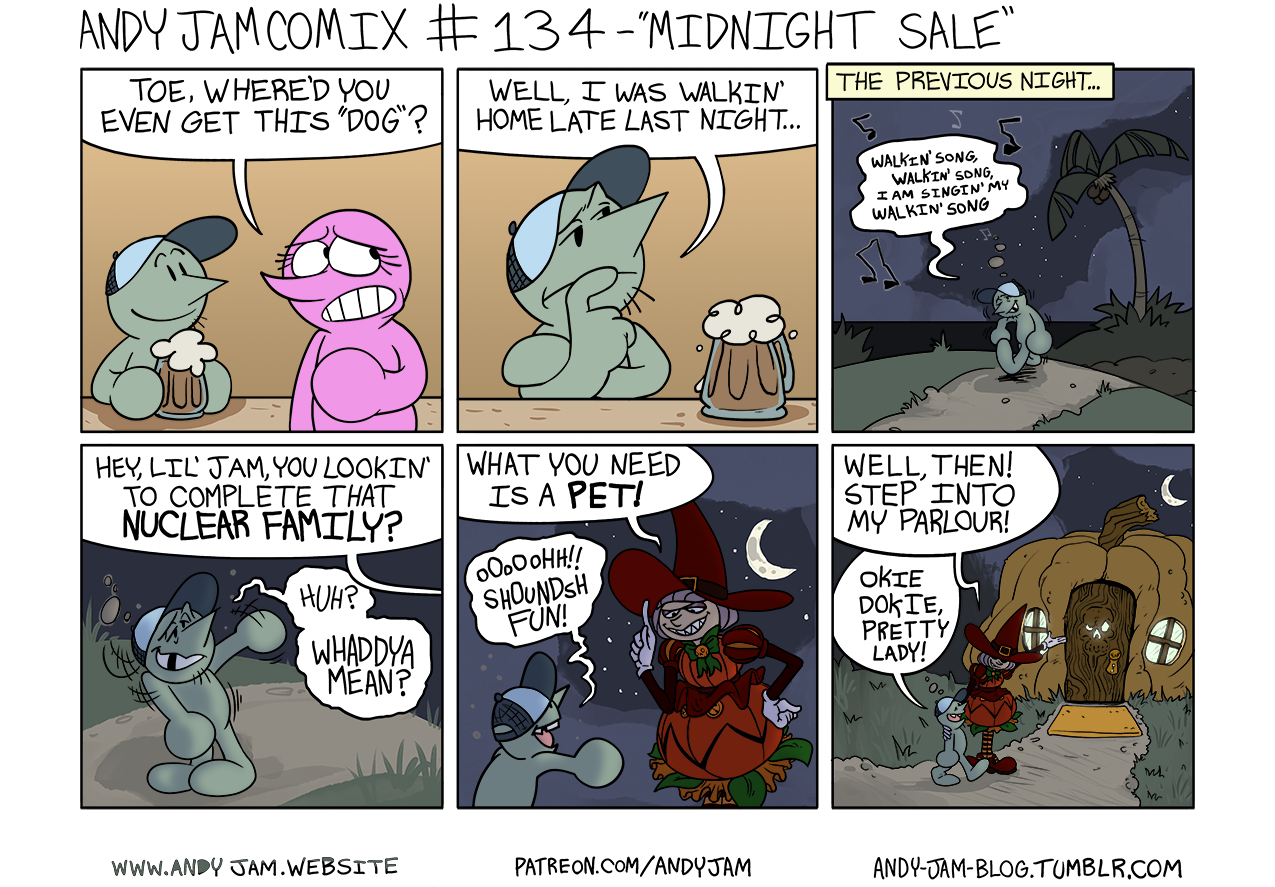 Andy Jam Comix #134 – “Midnight Sale”