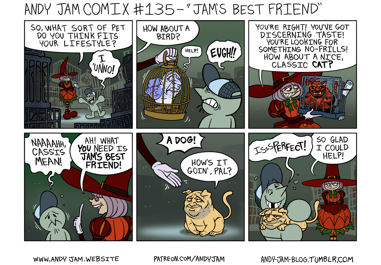 Andy Jam Comix #135 – “Jam’s Best Friend”
