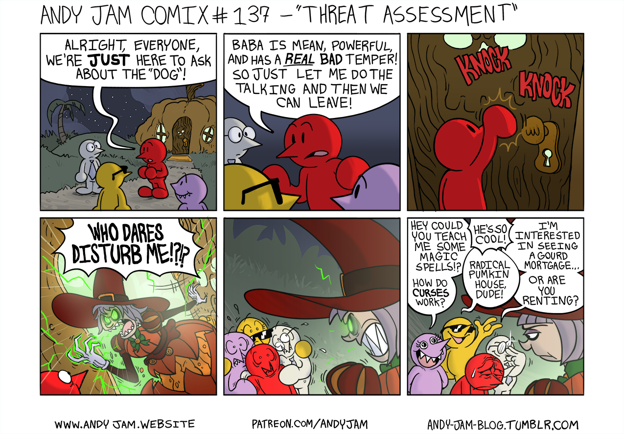 Andy Jam Comix #137 – “Threat Assessment”