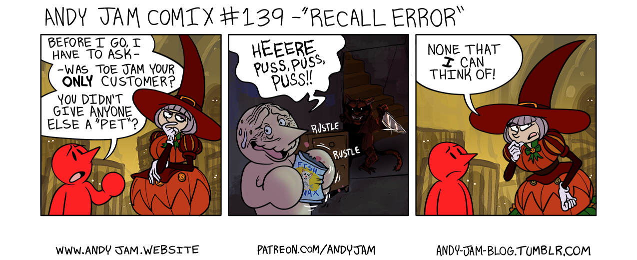 Andy Jam Comix #139 – “Recall Error”
